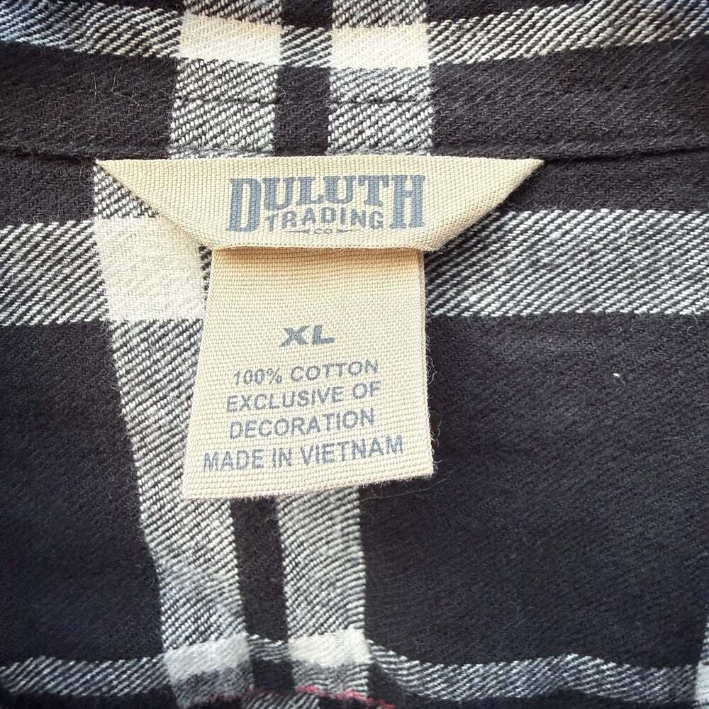 Duluth Trading Co Women's Crosscut Performance Flannel Glasses Wiper Shirt XL - Picture 4 of 5